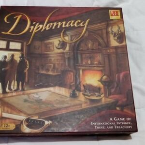 Diplomacy Board Game - Strategic Brown Adventure